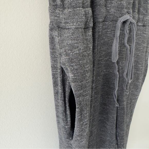 Anthropologie Dolan T-Shirt Jumpsuit adjustable tie waist pockets scoop neck XS - Picture 4 of 11